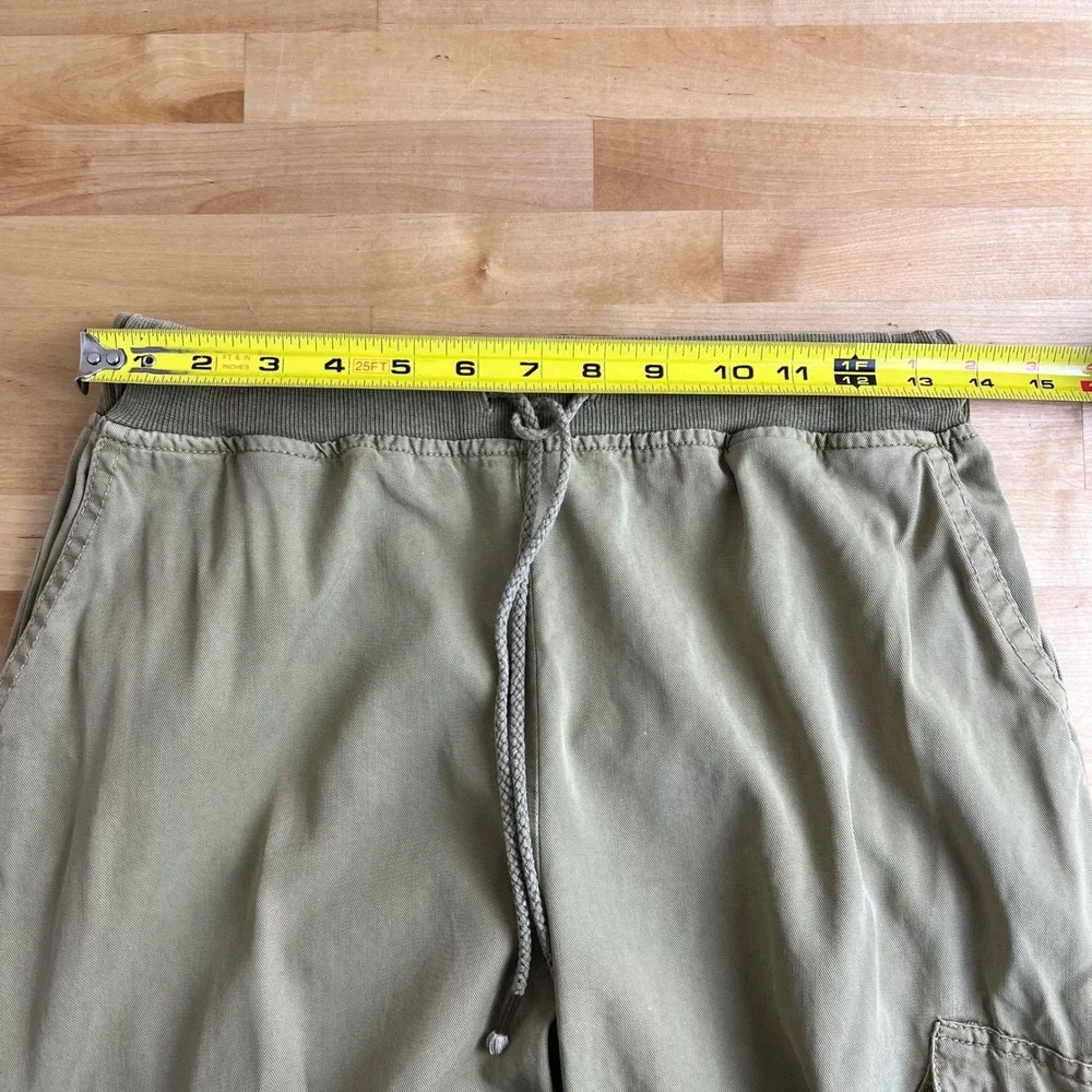 Young Fabulous & Broke Cargo Jogger Pants‎ Size Medium Khaki Tencel Utility